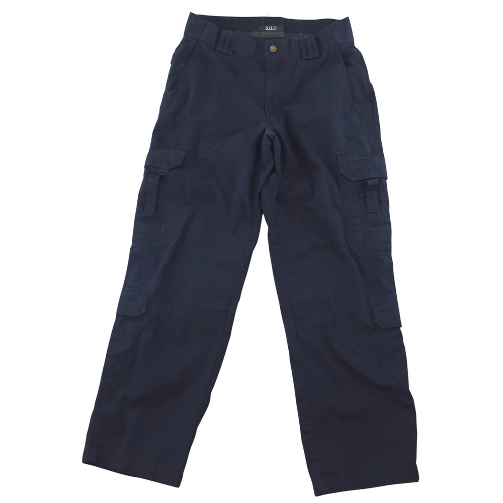 5.11 Tactical Pants Mens 34x32 Blue Cargo Canvas Workwear Utility Outdoor Hiking
